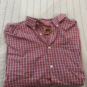 Polo by Ralph Lauren Red and White Plaid Shirt